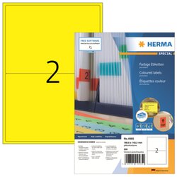 HERMA 4565 Etikett 199,6x143,5mm A4 gelb 200 St./Pack.
