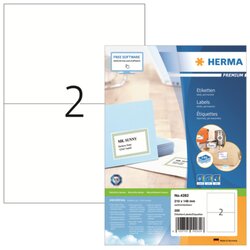 HERMA 4282 Etikett PREMIUM 210x148,5mm weiß 200 St./Pack.