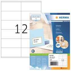 HERMA 4457 Etikett PREMIUM 105x48mm weiß 1.200 St./Pack.