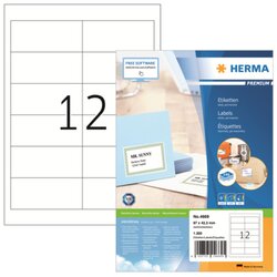 HERMA 4669 Etikett PREMIUM 97,0x42,3mm weiß 1.200 St./Pack.