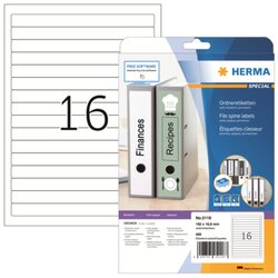 HERMA 5118 Ordneretiketten A4  192x16,9mm ws 400St