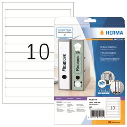 HERMA 5119 Ordneretiketten A4  192x25,4mm ws 250St