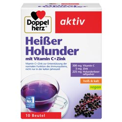Doppelherz 77500 Heißer Holunder  Vitamin C +Zink 10St