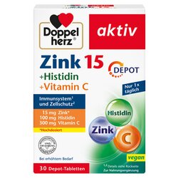 Doppelherz 37200 Zink +Histidin Depot 30St 