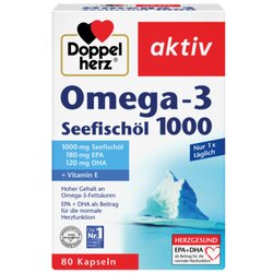 Doppelherz 32100 Omega-3 Seefischöl 80St 