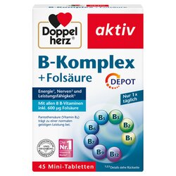 Doppelherz 46500 B-Komplex +Folsäure 45St 