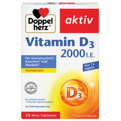 Doppelherz 20013 Vitamin D 2000 I.E. 50St 