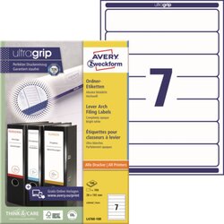 Avery Zweckform L4760-100 Ordneretikett 38x192mm ws 700 St./Pack.