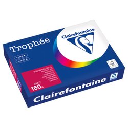 Clairefontaine 1016PC Kopierpapier A4 160g kirschrot 250Bl