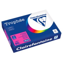 Clairefontaine 2973PC Kopierpapier A4 80g neonrosa 500Bl