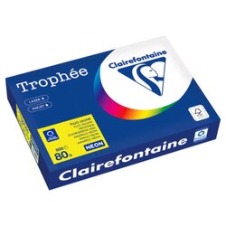 Clairefontaine 2977PC Kopierpapier A4 80g neongelb 500Bl