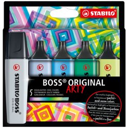 STABILO® 70/5-02-2-20 Textmarker BOSS ORIGINAL kalt sort 5St