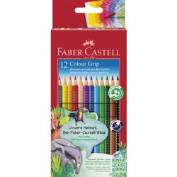 Faber-Castell 112412 Farbstift Colour GRIP farbig 12 St./Pack.