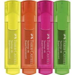 Faber-Castell Textmarker Textliner 46 Superfluorescent Kartonetui 4 St./Pack.