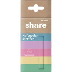 share 4-0019 Haftnotizstreifen sort 5x40Bl 