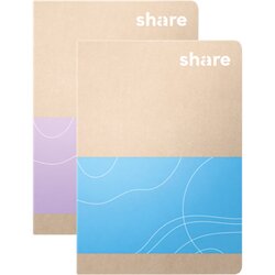 share 4-0015 Notizheft A6 kariert sort 