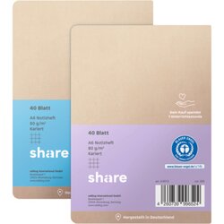 share Notizheft DIN A6 kariert