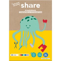 share 4-0013 Bastelblock sort A5 40Bl 