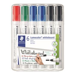 STAEDTLER® 351 WP6 X Boardmarker Lumocolor sort 6St 