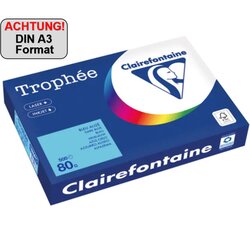 Clairefontaine 1889PC Kopierpapier A3 80g blau 500Bl 