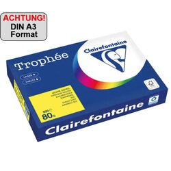 Clairefontaine 1887PC Kopierpapier A3 80g kanariengelb 500Bl