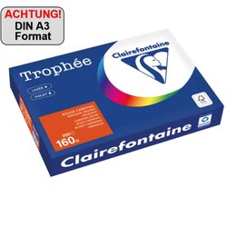 Clairefontaine 1031PC Kopierpapier A3 160g ziegelrot 250Bl