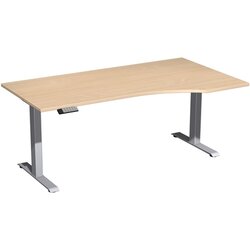 Geramöbel S-08J1811-BS Tisch Elevate Basic re 1800x1000x730-1230 si/bu