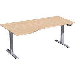 Geramöbel S-08J1812-BS Tisch Elevate Basic li 1800x1000x730-1230 si/bu