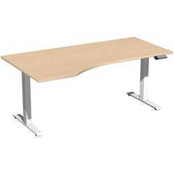 Geramöbel S-08J1812-BW Tisch Elevate Basic li 1800x1000x730-1230 ws/bu