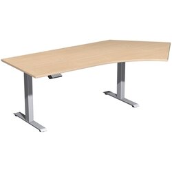 Geramöbel S-08J1616-BS Tisch Elevate Basic 135 re 2166x1130x730-1230 si/bu
