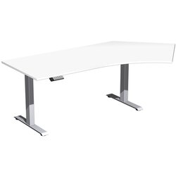 Geramöbel S-08J1616-WS Tisch Elevate Basic 135 re 2166x1130x730-1230 si/ws