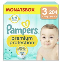 Pampers 40705575 Windel Premium Protection Gr.3 Midi 204St.