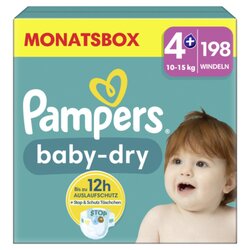 Pampers 40785065 Windel Baby Dry Gr.4+ Maxi Plus 198St.