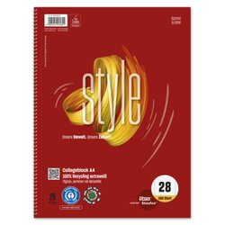 Staufen 608590028 Collegeblock Style DIN A4 70g kar./Rnd 160Bl
