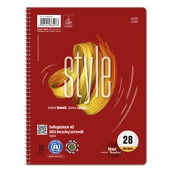 Staufen 608592020 Collegeblock Style A5 70g Eurol. kar. 160Bl