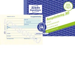 Avery Zweckform 303 Ausgabebeleg DIN A6 quer 50Blatt gelb