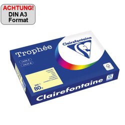 Clairefontaine 1884PC Kopierpapier A3 80g gelb 500Bl 