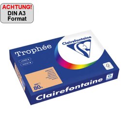 Clairefontaine 1996PC Kopierpapier A3 80g aprikose 500Bl