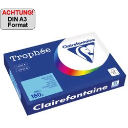 Clairefontaine 1112PC Kopierpapier A3 160g blau 250Bl