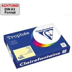 Clairefontaine Kopierpapier Trophée Color DIN A3 120 g/m² 250 Bl./Pack.