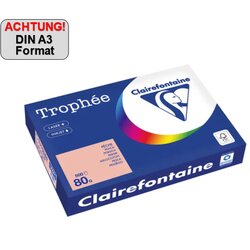 Clairefontaine 1260PC Kopierpapier A3 80g pfirsich 500Bl
