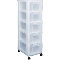 Really Useful Box DT3526 Aufbewahrungsbox Turm 5x12l