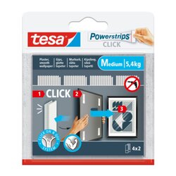 tesa® 77721-00000-00 Powerstrips Click Medium 