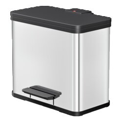 Hailo 6332000 Tretabfalleimer Öko Trio Plus L 3x9l edelstahl
