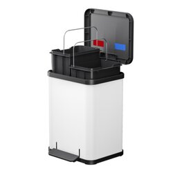 Hailo Tretabfalleimer Öko duo Plus M Stahlblech