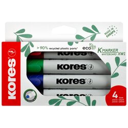 Kores M20724 Whiteboardmarker ECO XW1 sort 4St