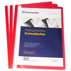 Soennecken 2960 Schnellhefter DIN A4 PP rot 10 St./Pack.