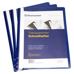 Soennecken 2975 Schnellhefter DIN A4 PP dunkelblau 10 St./Pack.
