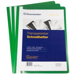 Soennecken 2964 Schnellhefter DIN A4 PP grün 10 St./Pack.