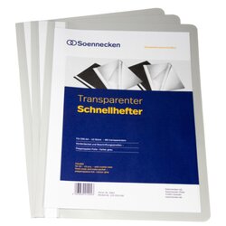 Soennecken 2963 Schnellhefter DIN A4 PP grau 10 St./Pack.